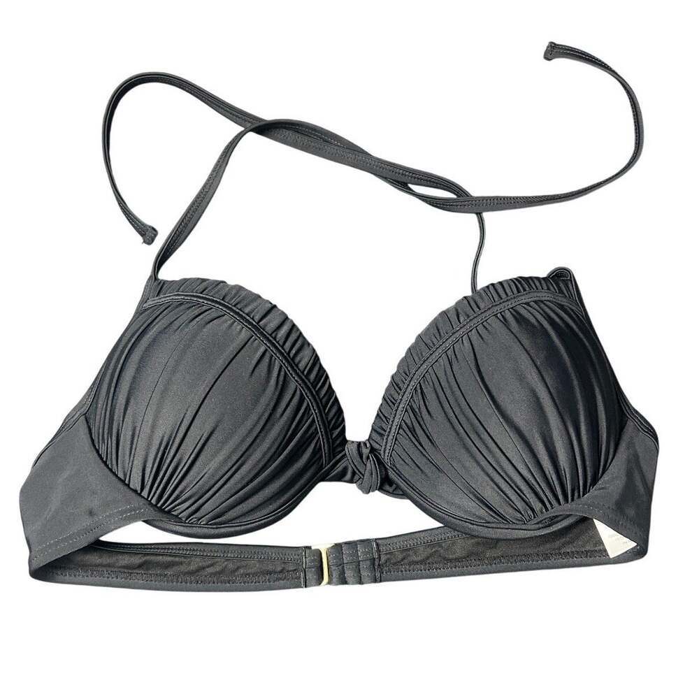 Inmocean Black Push-Up Bikini Swim Top Size L